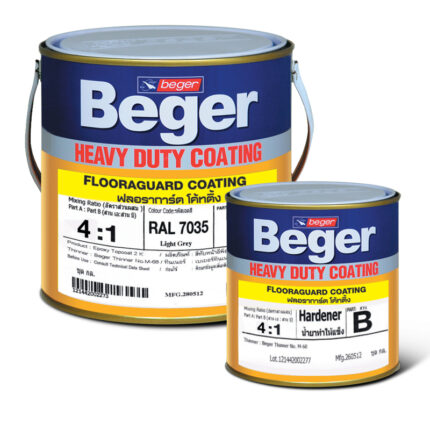 สีเบเยอร์ ฟลอราการ์ด โค้ทติ้ง สีทับหน้าอีพ็อกซี่ สำหรับงานพื้นและคอนกรีตขัดมัน มีความทนทานสูง - งานพื้น กระบี่ | PS HOME KRABI ราคาถูก