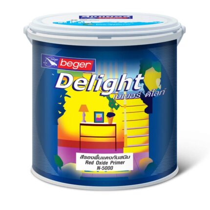 สีรองพื้นแดงกันสนิมดีไลท์ เอ็น-5000 - สี อุปกรณ์ทาสี เคมีภัณฑ์ กระบี่ | PS HOME KRABI ราคาถูก
