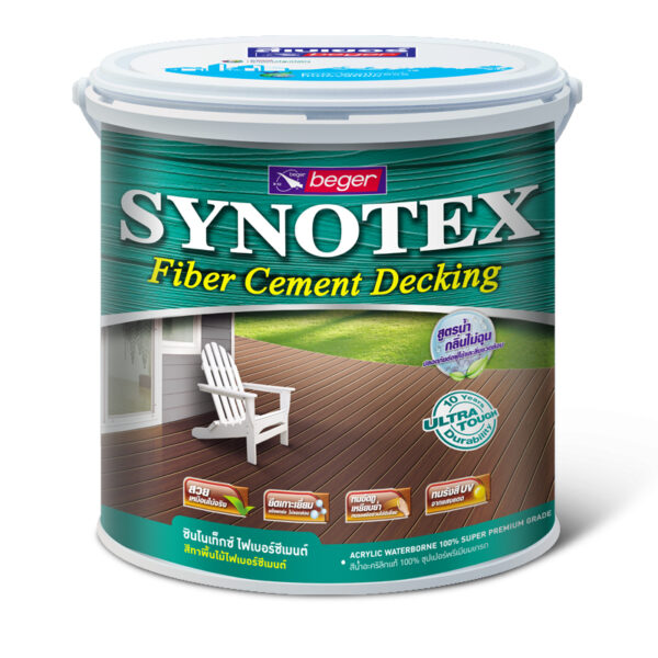 ซินโนเท็กซ์ ไฟเบอร์ซีเมนต์ เดคกิ้ง สีทาพื้นไม้เทียม ให้สีสวยเหมือนไม้จริง ทนการเหยียบย่ำดีเยี่ยม - สี อุปกรณ์ทาสี เคมีภัณฑ์ กระบี่ | PS HOME KRABI ราคาถูก