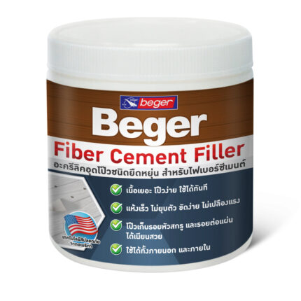 อะคริลิคอุดโป๊วชนิดยืดหยุ่น สำหรับไฟเบอร์ซีเมนต์ - สี อุปกรณ์ทาสี เคมีภัณฑ์ กระบี่ | PS HOME KRABI ราคาถูก