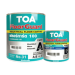 ทีโอเอ ฟลอร์การ์ด 100 สีทับหน้าอีพ็อกซี่ฟิล์มบาง 2 ส่วน สำหรับงานพื้นภายใน