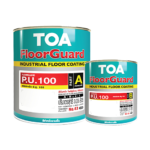 ทีโอเอ ฟลอร์การ์ด พียู 100 สีทับหน้าโพลียูรีเทนฟิล์มบาง 2 ส่วน สำหรับงานพื้นภายนอก