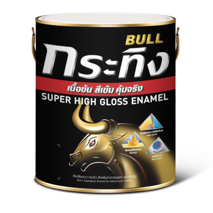 สีเคลือบเงา กระทิง เนื้อข้น สีเข้ม คุ้มจริง - สี อุปกรณ์ทาสี เคมีภัณฑ์ กระบี่ | PS HOME KRABI ราคาถูก