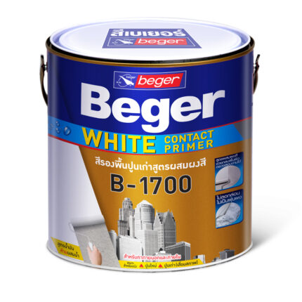 สีรองพื้นปูนเก่า เบเยอร์ ไวท์ คอนแทค ไพรเมอร์ บี-1700 - สี อุปกรณ์ทาสี เคมีภัณฑ์ กระบี่ | PS HOME KRABI ราคาถูก