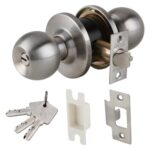 ลูกบิดประตูห้องทั่วไป จานใหญ่ สแตนเลสสตีล รุ่นพรีเมียม 489.10.400