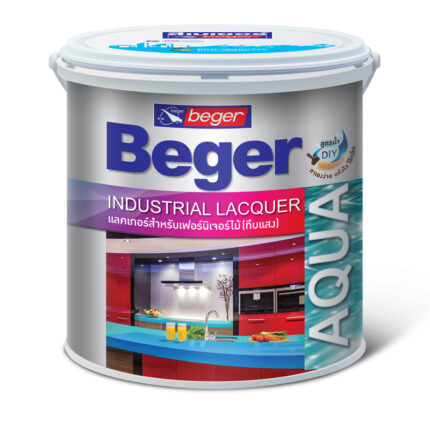 เบเยอร์อะควา แลคเกอร์ (Beger Aqua Industrial Lacquer) แลคเกอร์สูตรน้ำ ชนิดฟิล์มสีทึบแสง สำหรับเฟอร์นิเจอร์และงานตกแต่งไม้ภายใน - สี อุปกรณ์ทาสี เคมีภัณฑ์ กระบี่ | PS HOME KRABI ราคาถูก