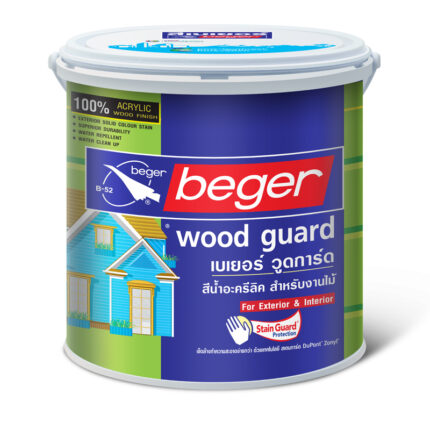 เบเยอร์ วูดการ์ด 100% สีน้ำอะคริลิก สำหรับผนังไม้ภายใน-นอก แบบไม่โชว์ลายไม้ ป้องกันคราบสกปรก ทนทานนับ 10 ปี - สี อุปกรณ์ทาสี เคมีภัณฑ์ กระบี่ | PS HOME KRABI ราคาถูก