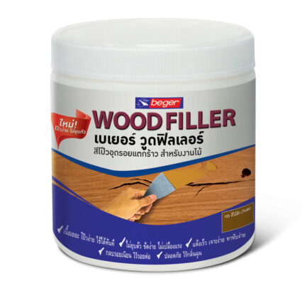 เบเยอร์ วูดฟิลเลอร์ สีโป๊วไม้สำหรับอุดรอยแตกและรอยหัวตะปู ไม่ต้องผสมดินสองพองหรือแต่งสีให้ยุ่งยาก - พื้นไม้ กระบี่ | PS HOME KRABI ราคาถูก
