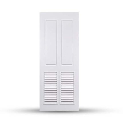 บานประตูห้องน้ำ ลายลูกฟัก GB4 - บานประตู หน้าต่าง บานซิงค์ กระบี่ | PS HOME KRABI ราคาถูก