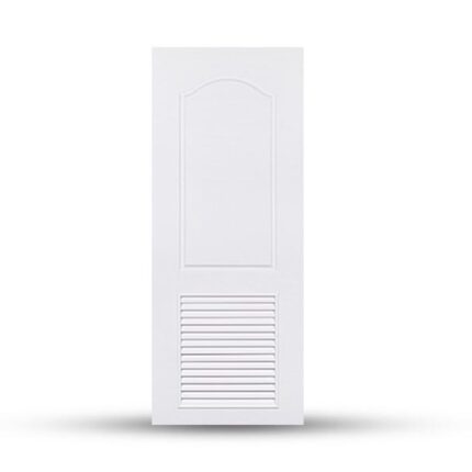 บานประตูลูกฟัก แบบใส่เกล็ด UPVC 001 - บานประตู หน้าต่าง บานซิงค์ กระบี่ | PS HOME KRABI ราคาถูก