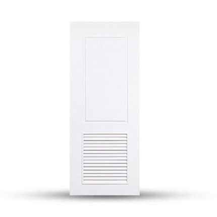 บานประตูลูกฟัก แบบใส่เกล็ด UPVC 004 - บานประตู หน้าต่าง บานซิงค์ กระบี่ | PS HOME KRABI ราคาถูก