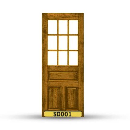 บานประตูไม้สักอบแห้ง เกรดA SD001 - บานประตู หน้าต่าง บานซิงค์ กระบี่ | PS HOME KRABI ราคาถูก