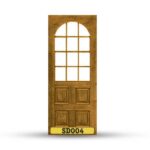 บานประตูไม้สักอบแห้ง เกรดA SD004