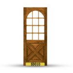 บานประตูไม้สักอบแห้ง เกรดA SD010