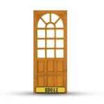 บานประตูไม้สักอบแห้ง เกรดA SD012