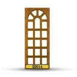 บานประตูไม้สักอบแห้ง เกรดA SD014