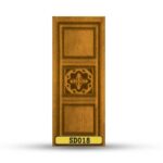 บานประตูไม้สักอบแห้ง เกรดA SD018