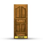 บานประตูไม้สักอบแห้ง เกรด A  SD038