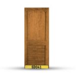 บานประตูไม้สักอบแห้ง เกรด A  SD041