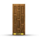 บานประตูไม้สักอบแห้ง เกรด A  SD043