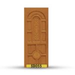 บานประตูไม้สักอบแห้ง เกรด A  SD055