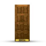 บานประตูไม้สักอบแห้ง เกรด A  SD056