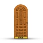 บานประตูไม้สักอบแห้ง เกรด A  SD067