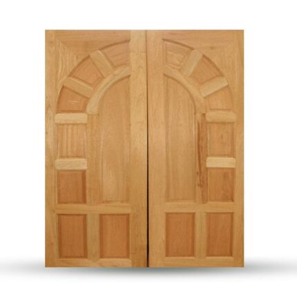 บานประตูไม้เนื้อแข็งอบแห้ง เกรดA (บานคู่) KD003 - บานประตู หน้าต่าง บานซิงค์ กระบี่ | PS HOME KRABI ราคาถูก