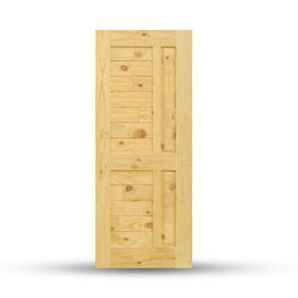 บานประตูไม้สน Eco Pine - 007 - บานประตู หน้าต่าง บานซิงค์ กระบี่ | PS HOME KRABI ราคาถูก