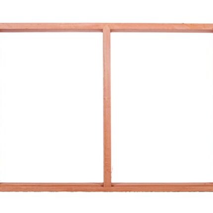 วงกบหน้าต่างไม้โปโล่เเดงอบแห้ง 2ช่องเกล็ด - วงกบ ประตู หน้าต่าง กระบี่ | PS HOME KRABI ราคาถูก